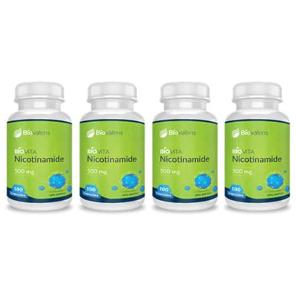 4 x NICOTINAMIDE. ECONO PACK (400 capsules)